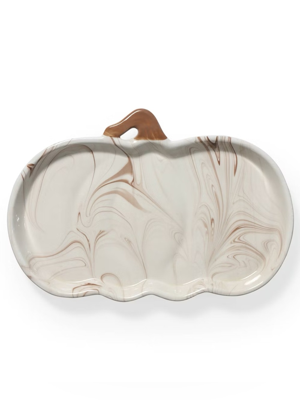 Ceramic Pumpkin Tray Marbled - Bullseye's Playground